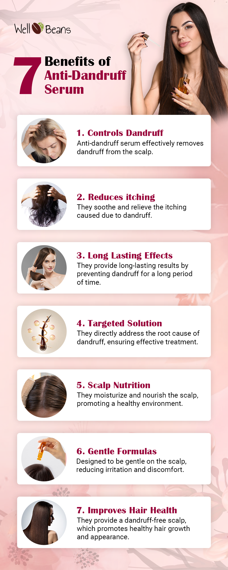 Benefits of Anti dandruff serum